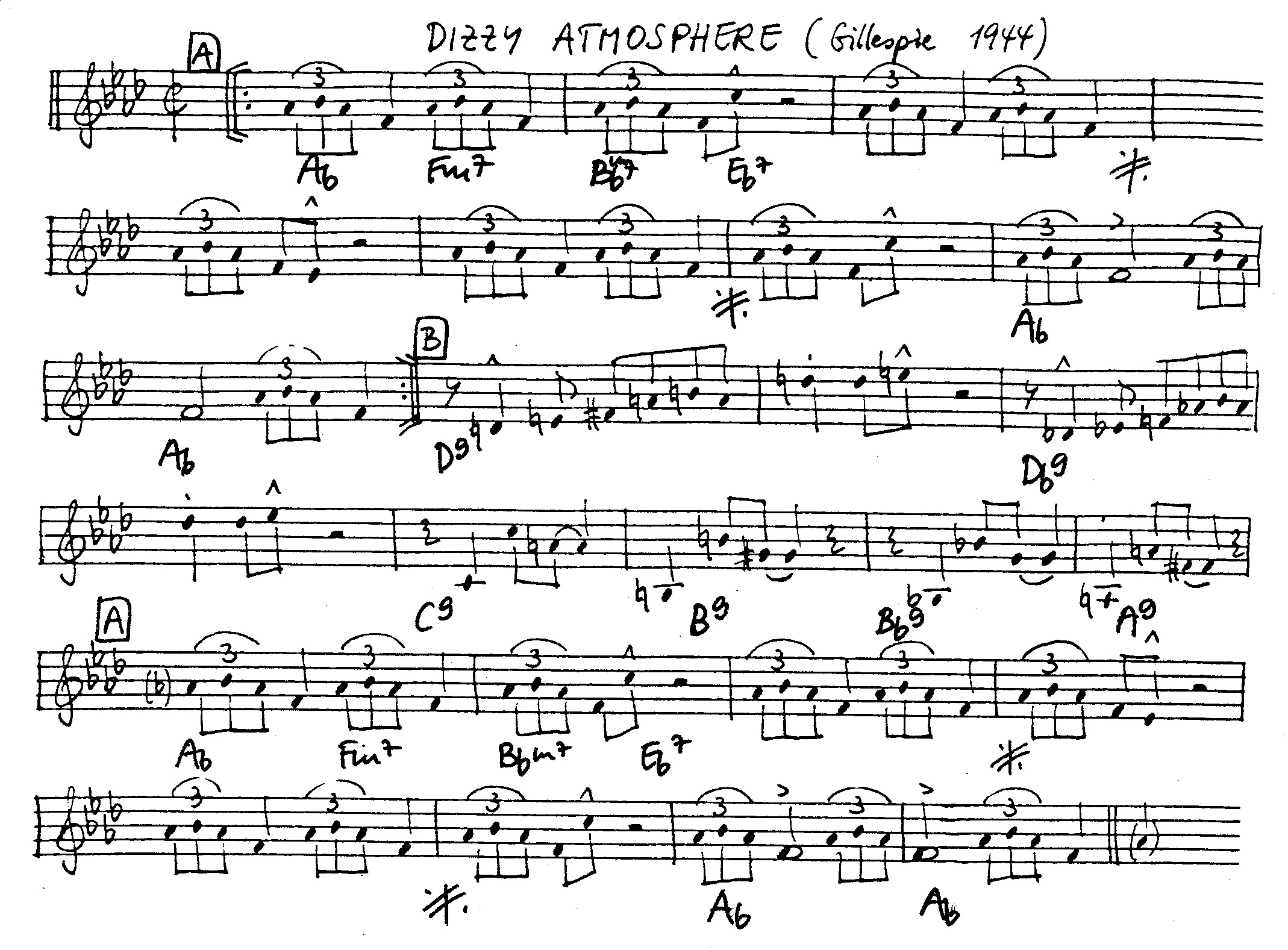 dizzy atmosphere leadsheet – book us for your next 20s or gatsby event